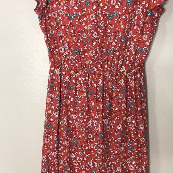 Bebop ditsy floral bohemian prairie maxi dress with matching hair scrunchie - Picture 9 of 11